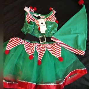 Elf Girls Holiday Costume size 5